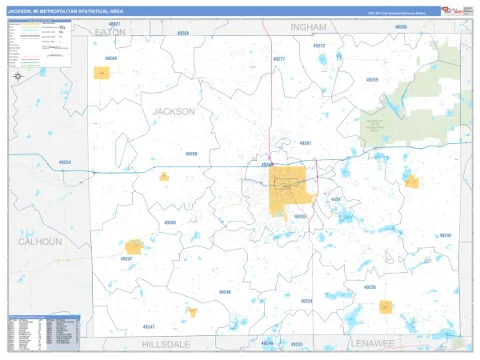 Jackson metro area map