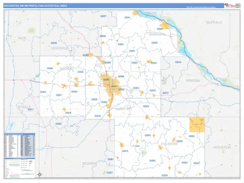 Rochester metro area map