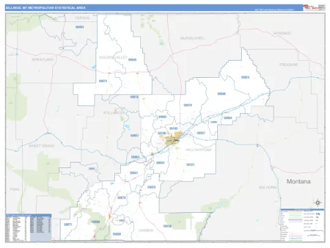 Billings metro area map