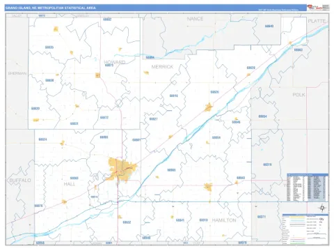 Grand Island metro area map