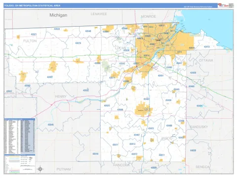 Toledo metro area map