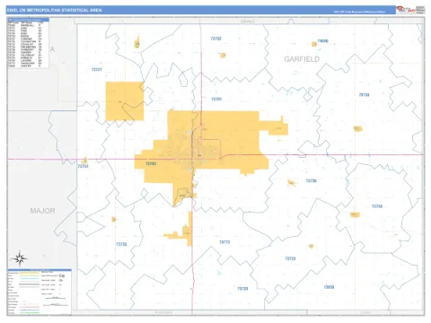 Enid metro area map