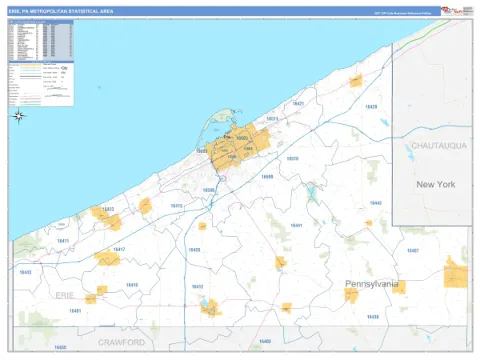 Erie metro area map