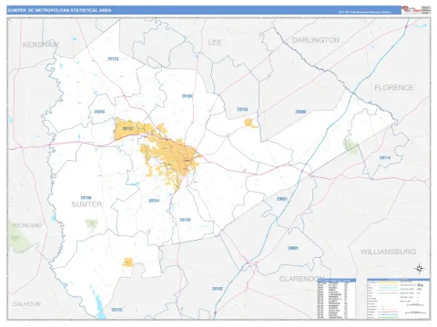 Sumter metro area map