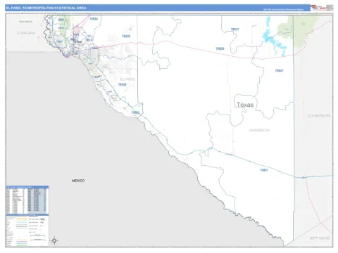 El Paso metro area map