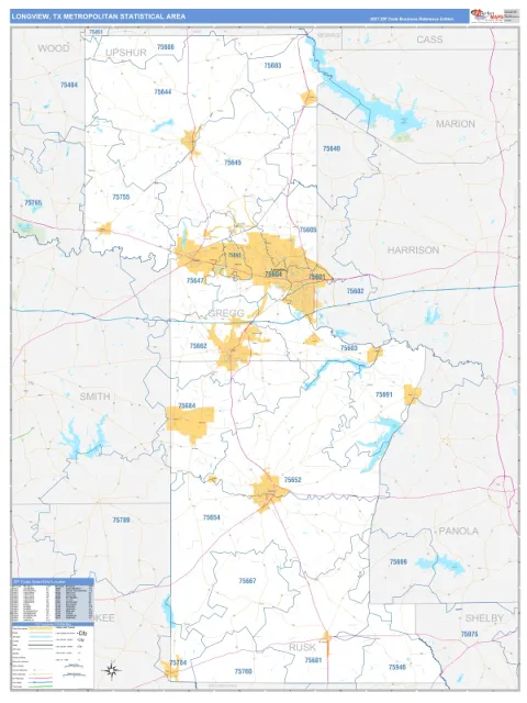 Longview metro area map