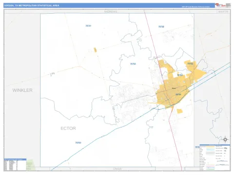 Odessa metro area map