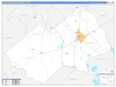 Victoria metro area map