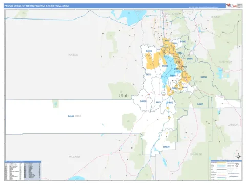 Provo-Orem metro area map