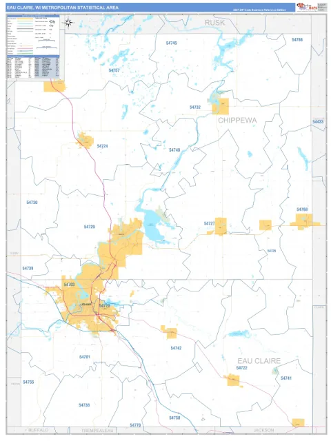 Eau Claire metro area map