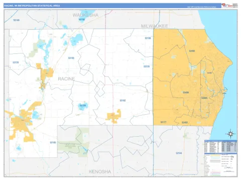 Racine metro area map