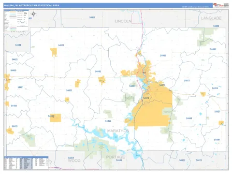 Wausau metro area map