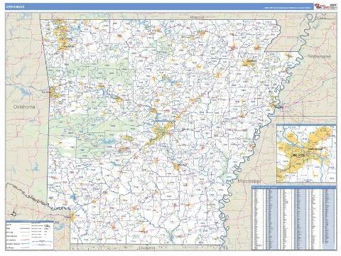 Arkansas state map