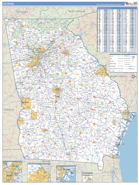 Georgia state map
