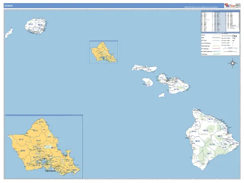 Hawaii state map