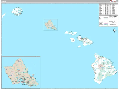 Hawaii Digital Map preview