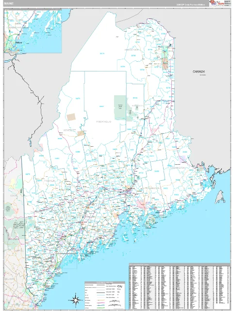 Maine Digital Map preview