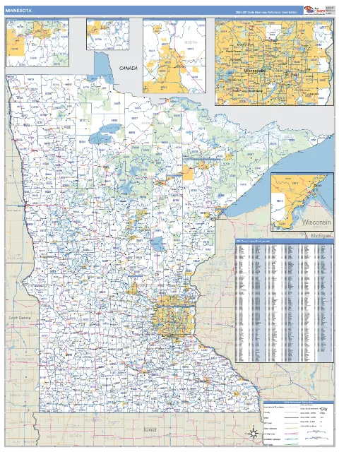 Minnesota state map
