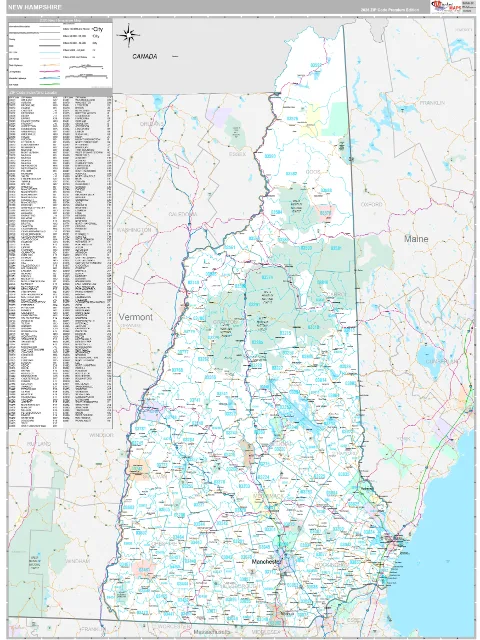 New Hampshire Digital Map preview