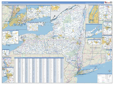 New York state map