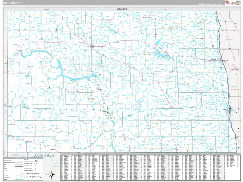 North Dakota Digital Map preview