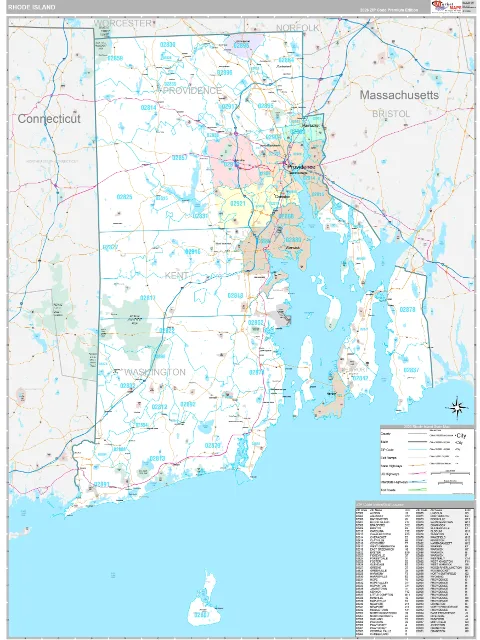 Rhode Island Digital Map preview
