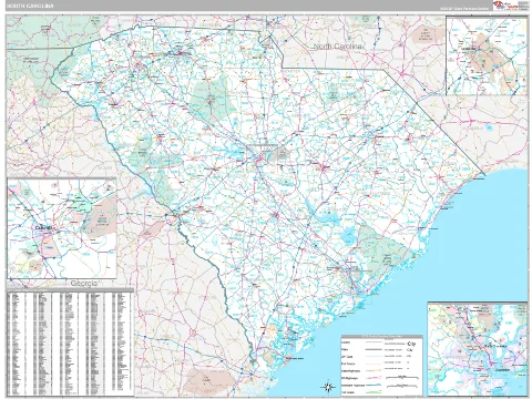 South Carolina Digital Map preview