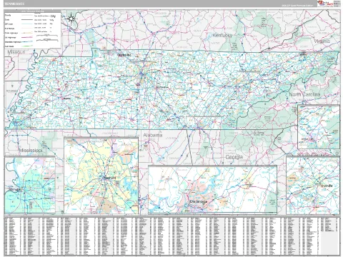 Tennessee Digital Map preview