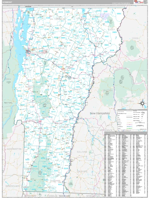 Vermont Digital Map preview