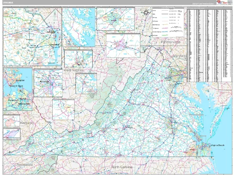 Virginia Digital Map preview