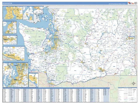 Washington state map