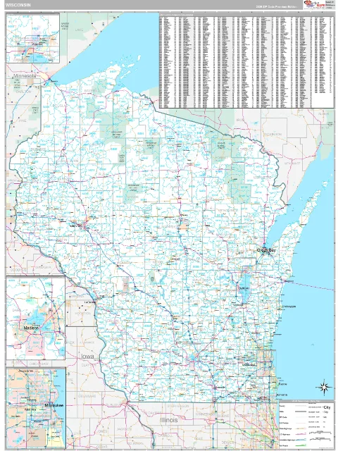 Wisconsin Digital Map preview